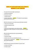 ENGR 301 Exam Questions & Correct Answers &ndash; 100&percnt; Verified &lpar;Project Management & Engineering Economics&rpar; 2026&sol;2027&NewLine;&NewLine;