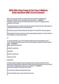 BSN-3084 -Nrsg Praxis & Prof Care V Midterm Exam Questions With Correct Answers