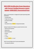 NCC EFM Certification Exam &ndash; 300&plus; Questions & Correct Verified Answers &lpar;Latest 2026&sol;2027&rpar;&NewLine;&NewLine;