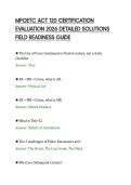 MPOETC ACT 120 CERTIFICATION&NewLine;EVALUATION 2026 DETAILED SOLUTIONS&NewLine;FIELD READINESS GUIDE&NewLine;