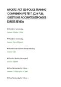 MPOETC ACT 120 POLICE TRAINING&NewLine;COMPREHENSIVE TEST 2026 FULL&NewLine;QUESTIONS ACCURATE RESPONSES&NewLine;EXPERT REVIEW