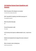 2A Hoisting license Exam Questions and Answers&vert; 2026&sol;27 Updated