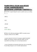 NASM FINAL EXAM 2026 STUDY&NewLine;GUIDE COMPREHENSIVE&NewLine;QUESTIONS ANSWERS VERIFIED A&plus;&NewLine;