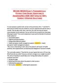 NR 226 Exam 1 &ndash; Fundamentals Patient Care Guide &vert; Q&A &lpar;Chamberlain&comma; 2026&sol;2027 Update&rpar; &vert; Verified Solutions&NewLine;&NewLine;