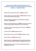 AQUATIC FACILITY OPERATOR EXAM WITH CORRECT ACTUAL&NewLine;QUESTIONS AND CORRECTLY WELL DEFINED ANSWERS LATEST ALREADY&NewLine;GRADED A&plus; &vert;&vert; GUARANTEED PASS &excl;&excl; 
