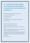 ICC CALIFORNIA UST INSPECTOR REAL EXAM TEST QUESTIONS WITH CORRECT ANSWERS 2026&sol;2027 LATEST BEST QUALITY GRADED EXAM