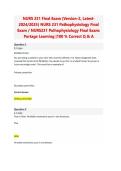 NURS 231 Pathophysiology Final Exam &lpar;Version-2&rpar; 2026 Portage Learning&NewLine;