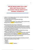 NR 302 Final Exam &ndash; Health Assessment I Review &vert; Q&A &lpar;2026&sol;2027 Update&rpar; &ndash; Chamberlain&NewLine;&NewLine;