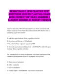 GERONTOLOGY HESI PRACTICE TEST QUESTIONS 2026&sol;2027 &lpar;ACTUAL EXAM&rpar; WITH CORRECT DETAILED ANSWERS &vert;&vert; ALREADY GRADED A&plus; RECENT VERSION&NewLine;