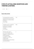 CWB 47&period;1 ACTUAL 2026 QUESTIONS AND VERIFIED ANSWERS