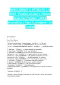NIHSS GROUP C PATIENTS 1-6 2025 &vert; Passing Answers &vert; Stroke Scale Certification &vert; APEX Innovations &vert; Pass Guaranteed - A&plus; Graded
