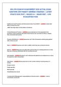 HPA 332 ExAm &num;3 ExAm NEWEST 2026 ACTUAL ExAm&NewLine;QUESTIONS AND CORRECT ANSWERS &lpar;VERIFIED&rpar; &vert; LATEST&NewLine;UPDATE 2026&sol;2027 &vert; GRADED A&plus; &vert; BRAND NEW &vert; 100&percnt;&NewLine;GUARANTEED PASS 