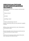 NFHS EXAM 2026 TEST BANK&NewLine;REVIEW COMPLETE QUESTIONS&NewLine;SOLUTIONS A&plus;&NewLine;