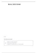 BUAL 2650 Final Exam