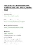 WGU PATHOLOGY PRE ASSESSMENT FINAL&NewLine;PAPER 2026 STUDY GUIDE DETAILED ANSWERS&NewLine;READY