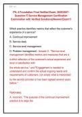 ITIL 4 Foundation Final Verified Exam&comma; 2026&sol;2027&NewLine;Question IT Service Management Certification &NewLine;Examination with Verified Solutions&vert;&vert;Newest Exam&excl;&excl;&excl; 