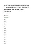 NIH STROKE SCALE GROUP B PATIENT 1 TO 6&NewLine;COMPREHENSIVE STUDY GUIDE 2026 STROKE&NewLine;ASSESSMENT AND NEUROLOGICAL&NewLine;EVALUATION&NewLine;
