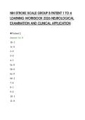 NIH STROKE SCALE GROUP B PATIENT 1 TO 6&NewLine;LEARNING WORKBOOK 2026 NEUROLOGICAL&NewLine;EXAMINATION AND CLINICAL APPLICATION&NewLine;
