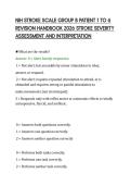 NIH STROKE SCALE GROUP B PATIENT 1 TO 6&NewLine;REVISION HANDBOOK 2026 STROKE SEVERITY&NewLine;ASSESSMENT AND INTERPRETATION