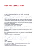 ASL 101 Signing Naturally Unit 5 &vert; 2026 With Complete Solution