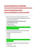 Louisiana &lpar;LA&rpar; Highway&comma; Street & Bridge&NewLine;Construction Practice Exam Questions And Correct Answers &lpar;Verified Answers&rpar; Plus&NewLine;Rationales 2026 Q&A &vert; Instant Download Pdf&NewLine;