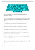 RN Fundamentals ATI Proctored Exam 2026&sol;2027 &ndash; NGN Style Questions & Clinical Case Scenarios Study Guide