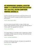 NY INDEPENDENT GENERAL ADJUSTER&NewLine;SERIES 17 70 CERTIFICATION EVALUATION&NewLine;TEST 2026 FULL SOLVED QUESTIONS&NewLine;VERIFIED GRADED A&plus;
