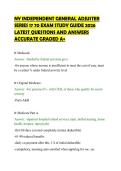 NY INDEPENDENT GENERAL ADJUSTER&NewLine;SERIES 17 70 EXAM STUDY GUIDE 2026&NewLine;LATEST QUESTIONS AND ANSWERS&NewLine;ACCURATE GRADED A&plus;