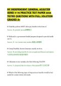 NY INDEPENDENT GENERAL ADJUSTER&NewLine;SERIES 17 70 PRACTICE TEST PAPER 2026&NewLine;TESTED QUESTIONS WITH FULL SOLUTION&NewLine;GRADED A&plus;