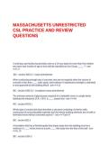 MASSACHUSETTS UNRESTRICTED CSL PRACTICE AND REVIEW QUESTIONS&period;