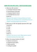 NIMS CNC MILLING LEVEL I CERTIFICATION EXAM