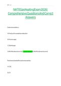 NATE Gas Heating Exam 2026 &vert; Comprehensive Questions And Correct Answers