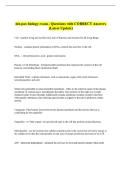 nln pax biology exam - Questions with CORRECT Answers &NewLine;&lpar;Latest Update&rpar;