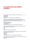 &NewLine;CSL QUESTIONS AND CORRECT ANSWERS&period;