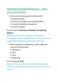 ONESTREAM IMPLEMENTATION &lpar;OCA&rpar; EXAM 200