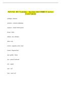 NLN PAX - RN&colon; Vocabulary - Questions with CORRECT Answers &NewLine;&lpar;Latest Update&rpar;