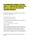 NY INDEPENDENT GENERAL ADJUSTER&NewLine;SERIES 17 70 CERTIFICATION EVALUATION&NewLine;TEST 2026 LATEST SOLVED QUESTIONS&NewLine;ACCURATE GRADED A&plus;