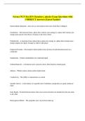 Science NLN Pax RN-Chemistry&comma; physics Exam Questions with &NewLine;CORRECT Answers &lpar;Latest Update&rpar;