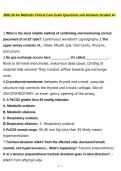 BIOL30 Air Methods Critical Care Exam Questions and Answers