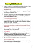 Maternity HESI Test Bank - Comprehensive Exam Prep & Verified Q&A &lpar;2026&sol;2027&rpar;