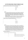 ATI PN Pediatrics Proctored Exam Questions and Answers Latest NGN Update Graded A&plus;&NewLine;