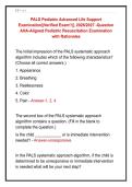 PALS Pediatric Advanced Life Support &NewLine;Examination&vert;&vert;Verified Exam&excl;&excl;&vert;&vert;&comma; 2026&sol;2027 -Question &NewLine;AHA-Aligned Pediatric Resuscitation Examination &NewLine;with Rationales