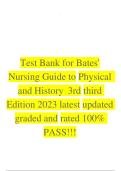 Updated Latest Bates&rsquo; Nursing Guide to Physical Examination and History Taking 3rd Edition Test Bank Comprehensive Study Guide With Health Assessment Head-to-Toe Physical Examination Patient History Taking Clinical Reasoning Diagnostic Skills Documentatio