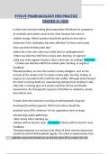 EVOLVE Pharmacology HESI Practice Questions and Answers Already Graded A&plus; 2026 Update