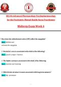 NR 546 Advanced Psychopharmacology Midterm Exam Prep - Week 4 Q&A &lpar;2026&sol;2027&rpar;