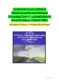 Ethical Obligations and Decision Making in Accounting Test Bank 6th Edition Mintz & Miller &vert; Chapters 1-8 Complete &vert; Accounting Ethics Questions and Answers