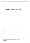 DANGEROUS GOODS QUESTIONS AND ANSWERS 100&percnt; CORRECT