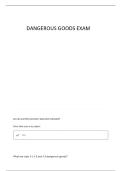 DANGEROUS GOODS QUESTIONS AND ANSWERS 