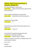 Ob Gyn Shelf Exam Questions & Answers &lpar;Grade A&plus;&rpar;&period;docx&NewLine;&NewLine;
