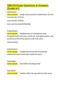 OBGYN Exam Questions & Answers &lpar;Grade A&plus;&rpar;&period;docx&NewLine;&NewLine;